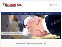 Tablet Screenshot of duhartco.com